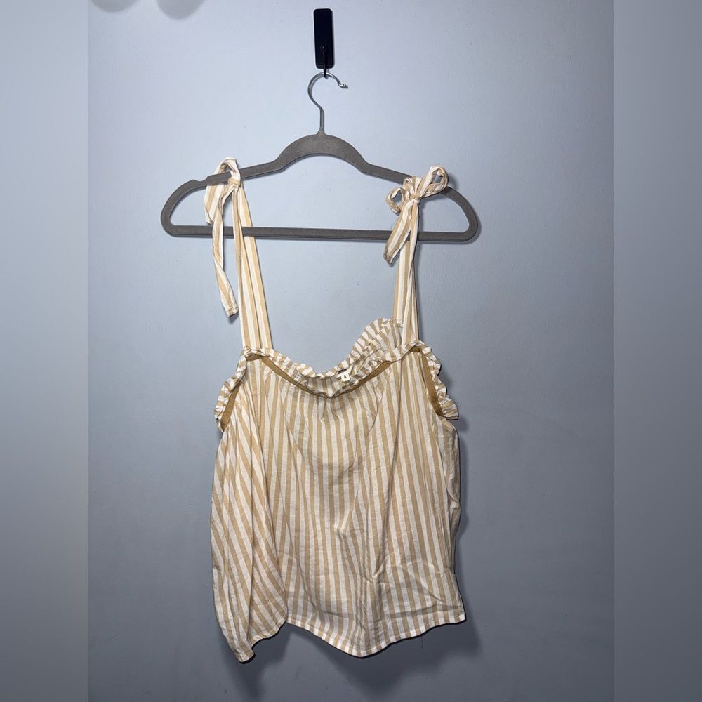 Aerie Women’s Striped Tie Strap Loose Tank Size XL EUC Feminine vacation - Picture 1 of 7